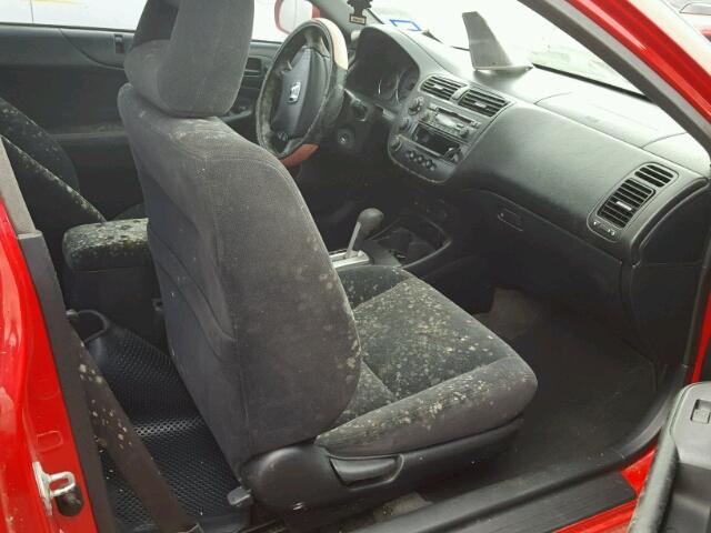 1HGEM22974L054807 - 2004 HONDA CIVIC EX წითელი ფოტო 5