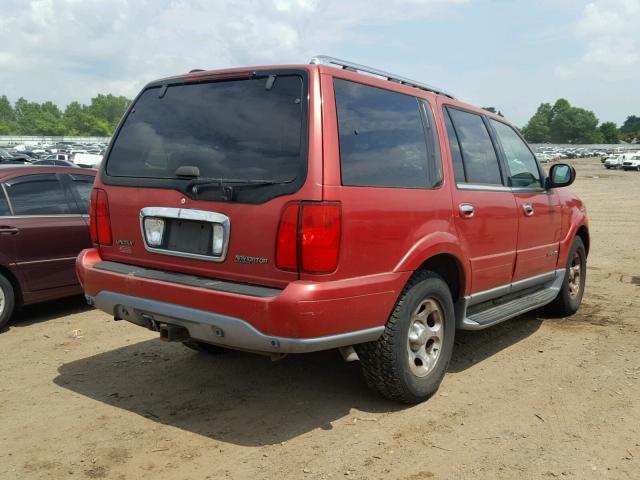 5LMFU28A5YLJ28308 - 2000 LINCOLN NAVIGATOR RED photo 4