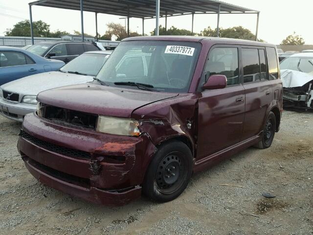 JTLKT334440132429 - 2004 TOYOTA SCION XB PURPLE photo 2