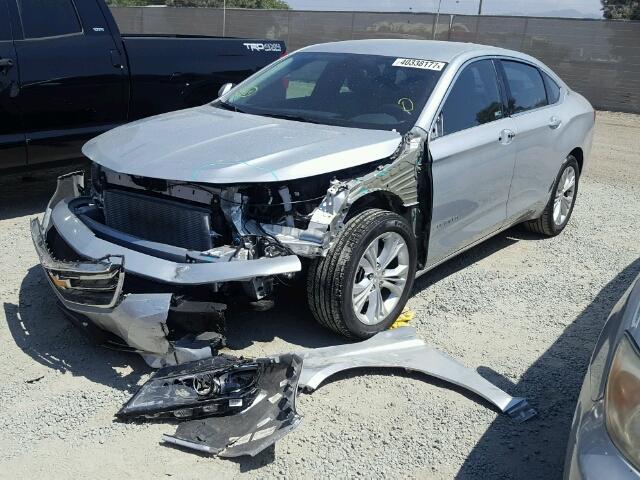 2G1115SL3F9234758 - 2015 CHEVROLET IMPALA LT SILVER photo 2