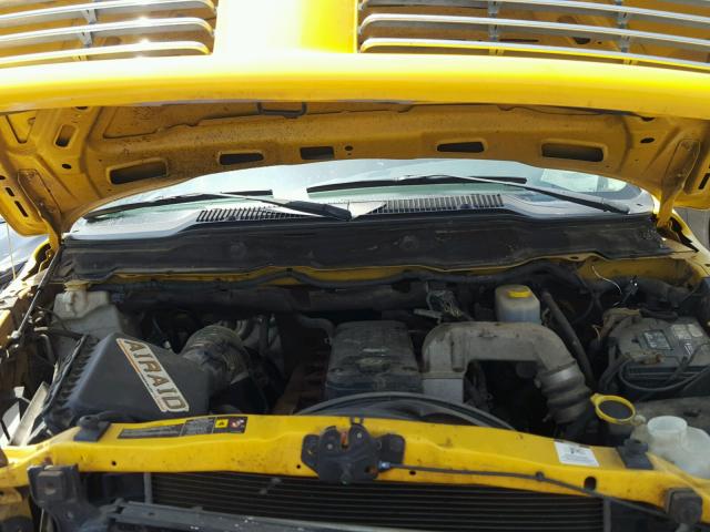 3D7KS28C35G749297 - 2005 DODGE RAM 2500 S YELLOW photo 7