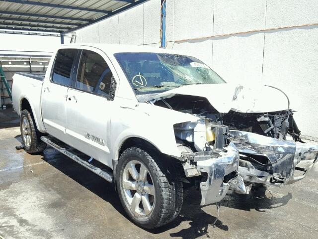 1N6BA0ECXDN301017 - 2013 NISSAN TITAN S WHITE photo 1