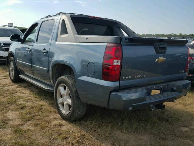 3GNEC12008G112456 - 2008 CHEVROLET AVALANCHE BLUE photo 3