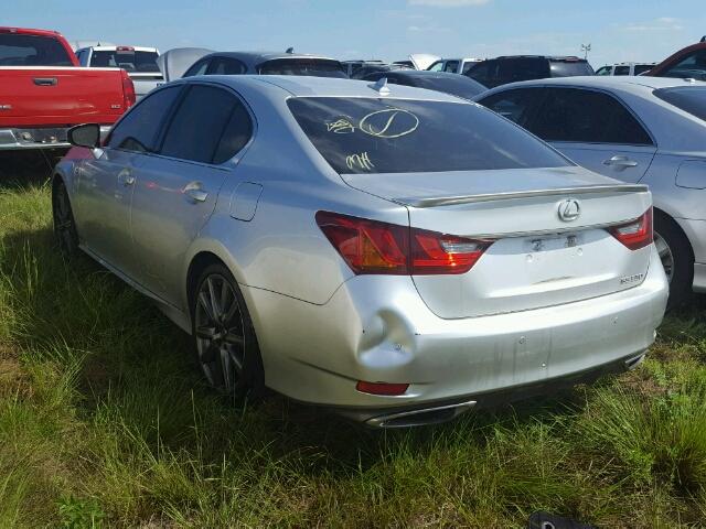 JTHBE1BL9D5025459 - 2013 LEXUS GS SILVER photo 3