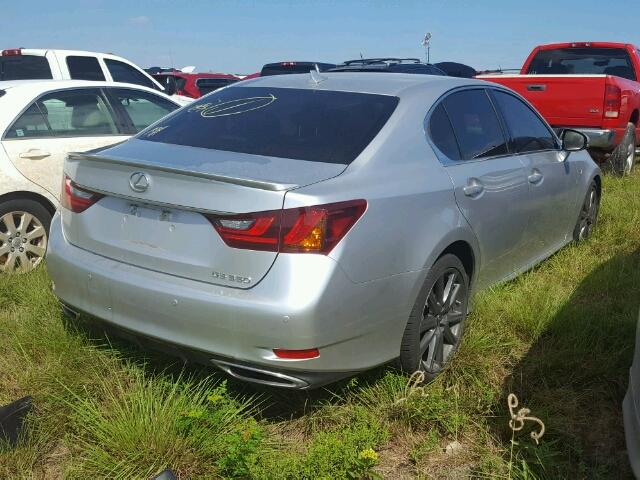 JTHBE1BL9D5025459 - 2013 LEXUS GS SILVER photo 4