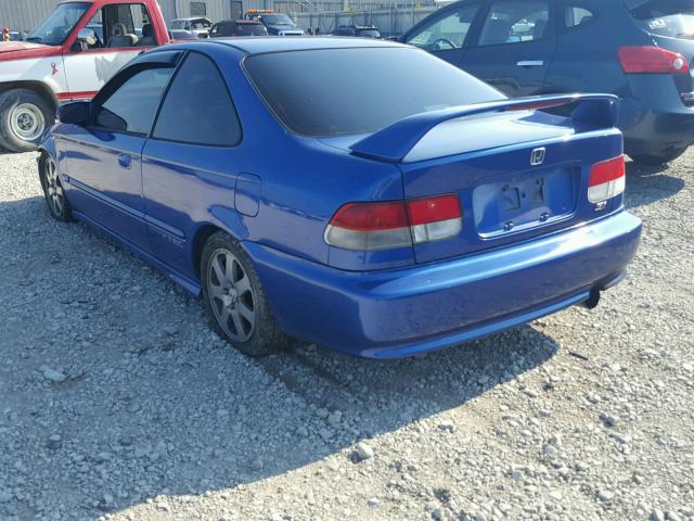 1HGEM1159XL073422 - 1999 HONDA CIVIC SI BLUE photo 3