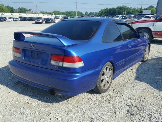 1HGEM1159XL073422 - 1999 HONDA CIVIC SI BLUE photo 4