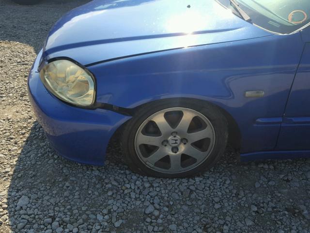 1HGEM1159XL073422 - 1999 HONDA CIVIC SI BLUE photo 9