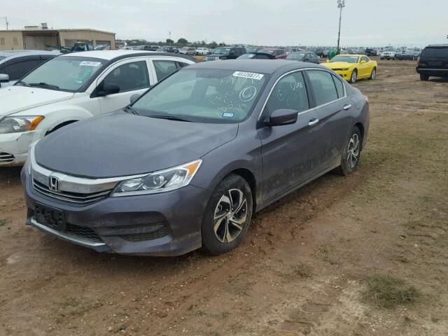 1HGCR2F33HA080319 - 2017 HONDA ACCORD GRAY photo 2