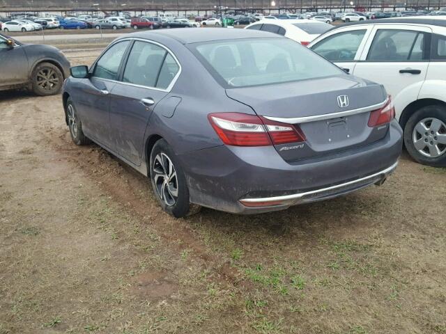 1HGCR2F33HA080319 - 2017 HONDA ACCORD GRAY photo 3