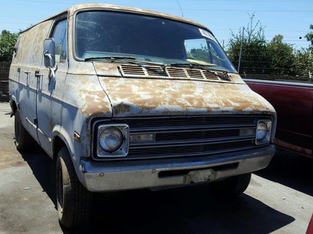 B11AE7K146428 - 1977 DODGE TRDSMNVAN GRAY photo 1