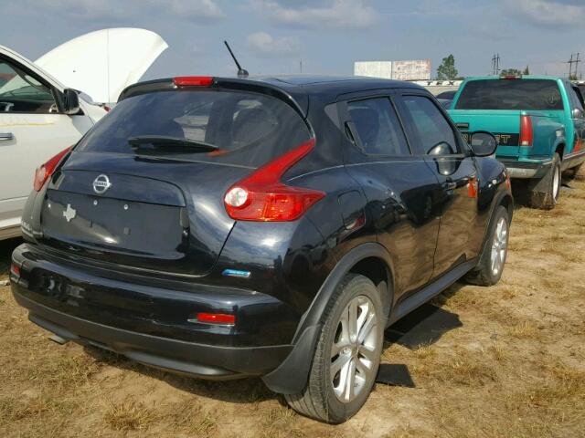 JN8AF5MR5ET452710 - 2014 NISSAN JUKE S BLACK photo 4