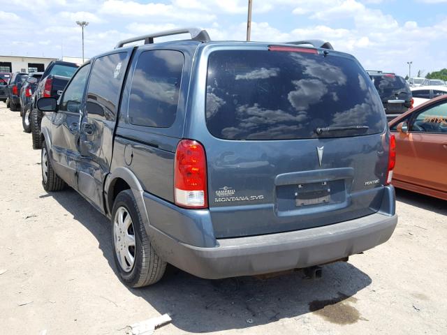 1GMDV33L16D118565 - 2006 PONTIAC MONTANA SV BLUE photo 3