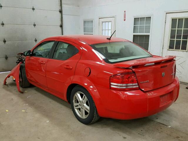 1B3LC56BX9N502607 - 2009 DODGE AVENGER SX RED photo 3