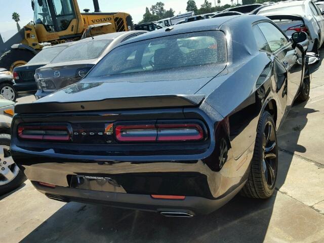 2C3CDZAG9GH315603 - 2016 DODGE CHALLENGER BLACK photo 4