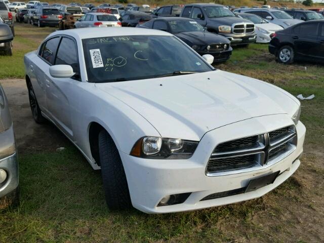 2C3CDXHG1EH263567 - 2014 DODGE CHARGER WHITE photo 1