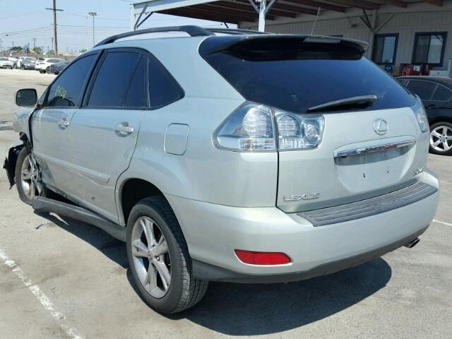 JTJHW31U872009626 - 2007 LEXUS RX 400H SILVER photo 3