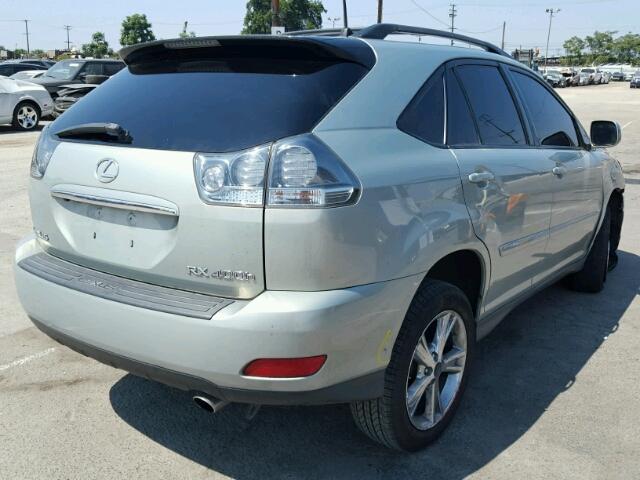 JTJHW31U872009626 - 2007 LEXUS RX 400H SILVER photo 4