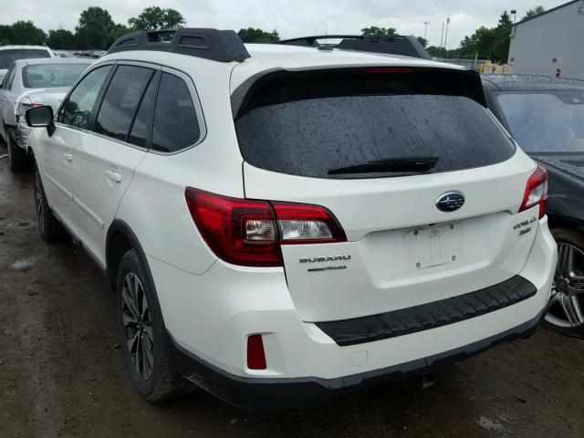 4S4BSENC0F3311644 - 2015 SUBARU OUTBACK 3. WHITE photo 3