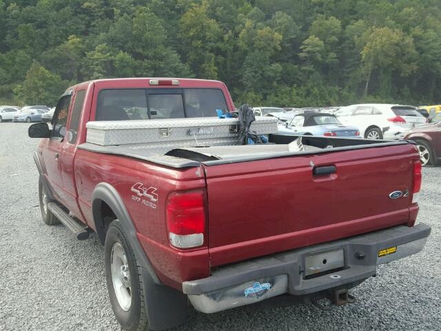 1FTZR15V6YTA21517 - 2000 FORD RANGER SUP MAROON photo 3