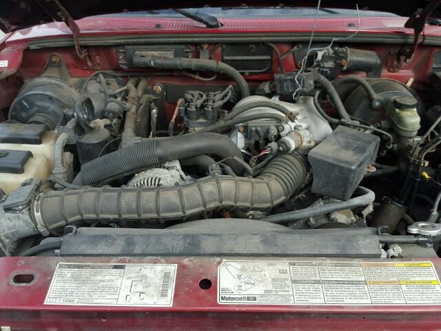 1FTZR15V6YTA21517 - 2000 FORD RANGER SUP MAROON photo 7