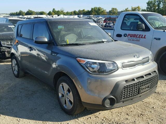 KNDJN2A22E7086153 - 2014 KIA SOUL GRAY photo 1