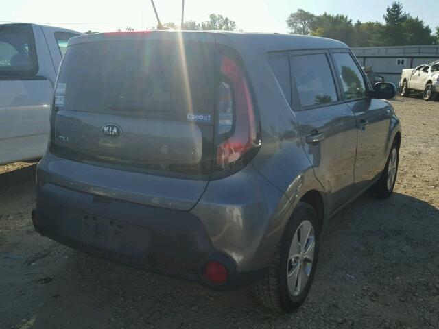 KNDJN2A22E7086153 - 2014 KIA SOUL GRAY photo 4