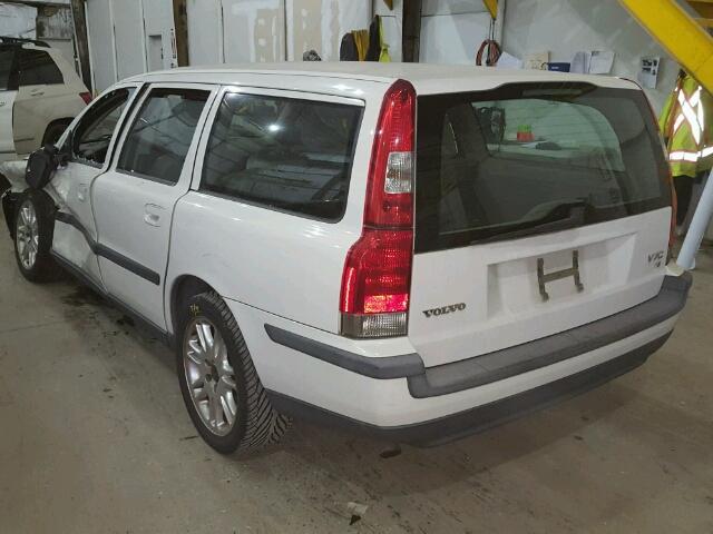 YV1SW53D111005670 - 2001 VOLVO V70 WHITE photo 3