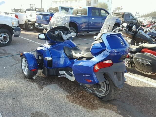 2BXJBKC16CV001847 - 2012 CAN-AM SPYDER ROA BLUE photo 3