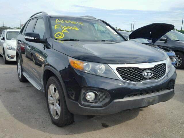 5XYKU4A26CG303786 - 2012 KIA SORENTO EX BLACK photo 1