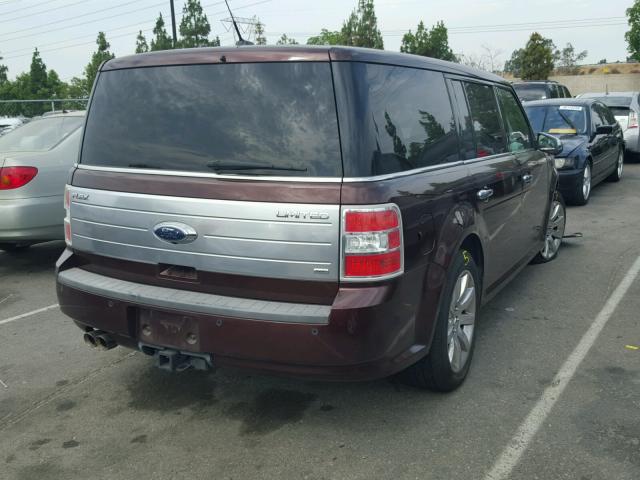 2FMEK63C79BA51284 - 2009 FORD FLEX LIMIT BURGUNDY photo 4