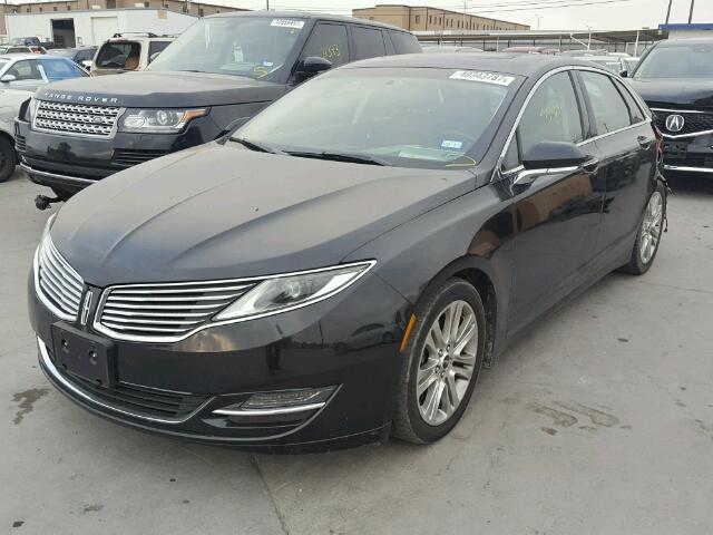 3LN6L2G94ER823499 - 2014 LINCOLN MKZ BLACK photo 2