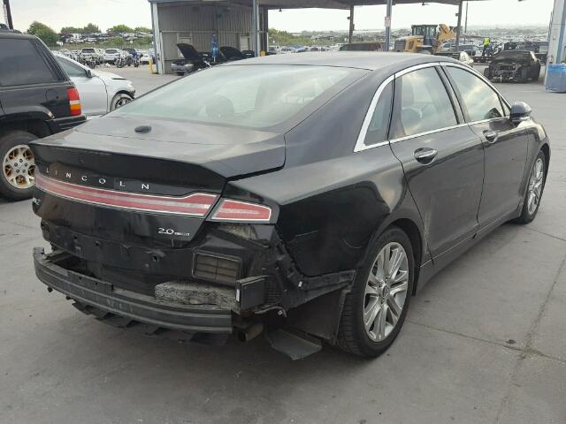 3LN6L2G94ER823499 - 2014 LINCOLN MKZ BLACK photo 4