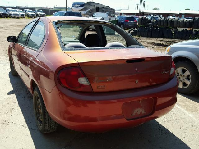 1P3ES46C81D251321 - 2001 PLYMOUTH NEON BASE 橙色 照片 3