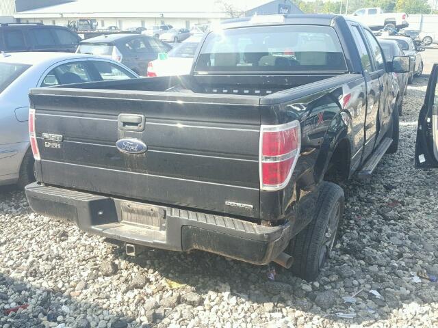 1FTFX1EF0EKE83798 - 2014 FORD F150 BLACK photo 4