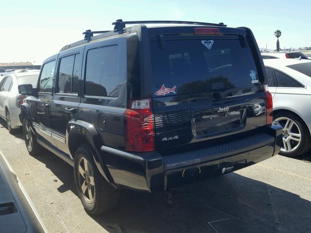 1J8HG48N46C352195 - 2006 JEEP COMMANDER BLACK photo 3