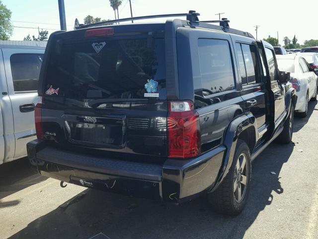 1J8HG48N46C352195 - 2006 JEEP COMMANDER BLACK photo 4