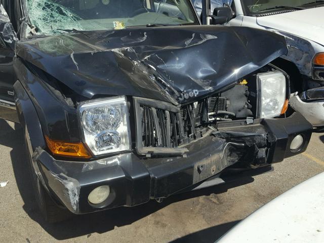 1J8HG48N46C352195 - 2006 JEEP COMMANDER BLACK photo 7