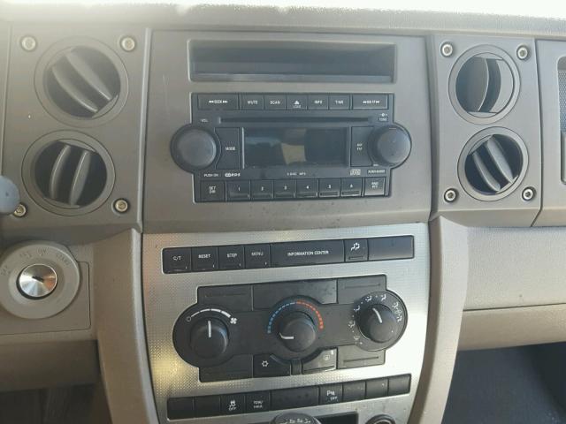 1J8HG48N46C352195 - 2006 JEEP COMMANDER BLACK photo 9