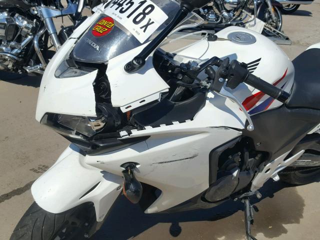 MLHPC4413D5003335 - 2013 HONDA CBR500 R WHITE photo 9