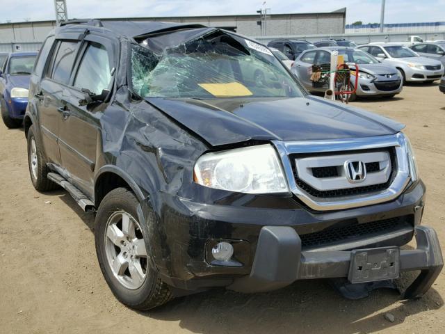 5FNYF4H79BB041726 - 2011 HONDA PILOT EXLN BLACK photo 1