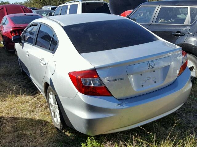 19XFB2F87CE010159 - 2012 HONDA CIVIC EX GRAY photo 3