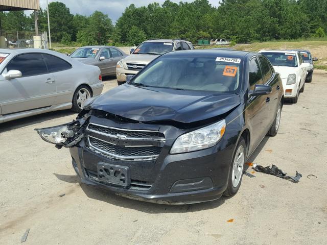 1G11C5SA6DF136630 - 2013 CHEVROLET MALIBU 1LT BLACK photo 2
