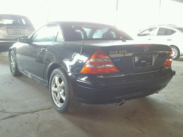 WDBKK65F91F172527 - 2001 MERCEDES-BENZ SLK 320 BLACK photo 3