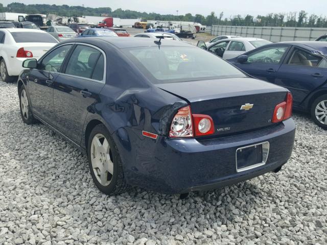 1G1ZJ57768F268184 - 2008 CHEVROLET MALIBU 2LT BLUE photo 3