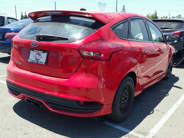 1FADP3L94HL230486 - 2017 FORD FOCUS ST RED photo 4