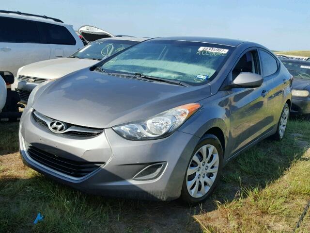 5NPDH4AE4CH080597 - 2012 HYUNDAI ELANTRA GRAY photo 2