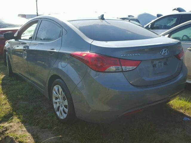 5NPDH4AE4CH080597 - 2012 HYUNDAI ELANTRA GRAY photo 3