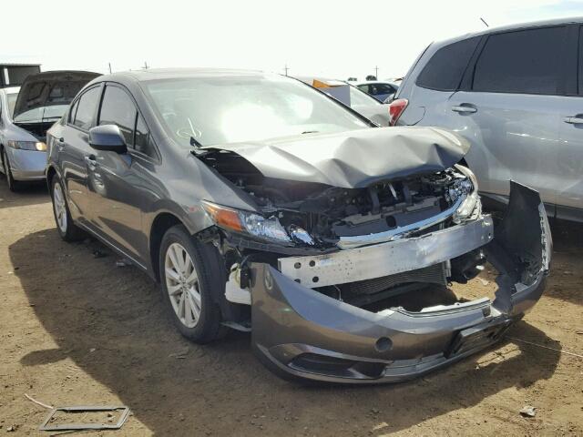 2HGFB2F93CH588712 - 2012 HONDA CIVIC EXL GRAY photo 1