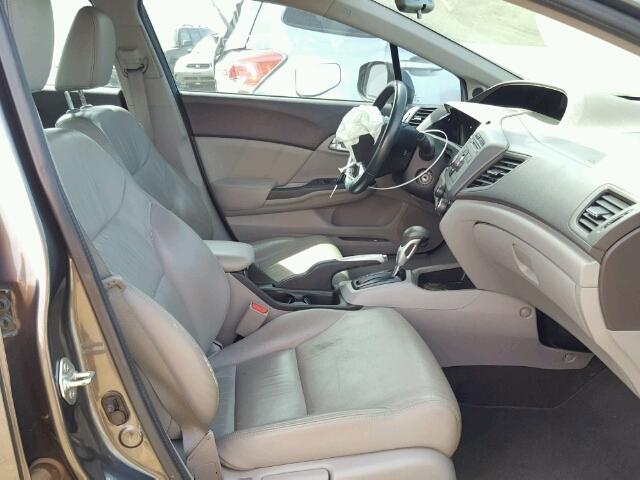 2HGFB2F93CH588712 - 2012 HONDA CIVIC EXL GRAY photo 5